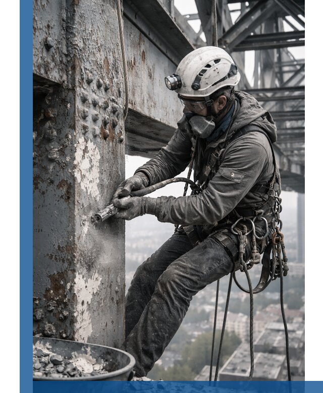 Удаление старой краски с металлических конструкций в Сасове