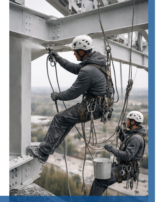 Покраска металлоконструкций на высоте в Сасове 354 р |ВЫСОТНИК-Ссв