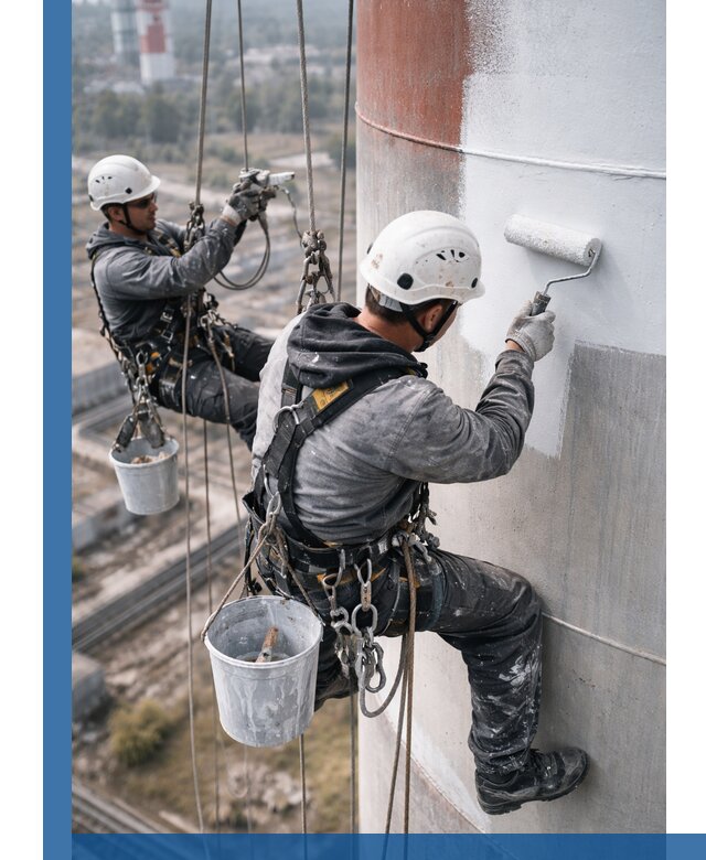 Покраска дымовых труб в Сасове: антикоррозийная защита и восстановление