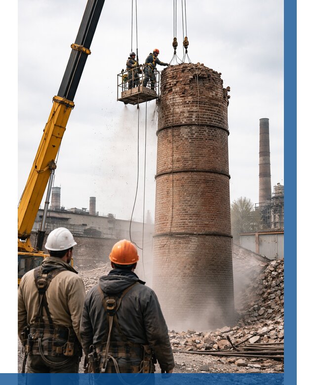 Демонтаж дымовой трубы в Сасове от 90945 р. | ВЫСОТНИК-Ссв, смета