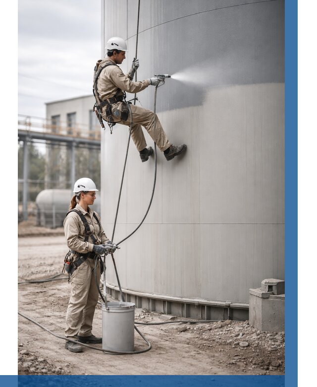 Покраска резервуаров в Сасове от 1213 р. | ВЫСОТНИК-Ссв — заказать