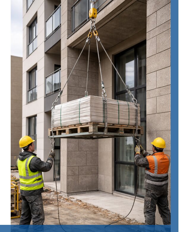 Подъем керамогранита на этаж в Сасове от 3537 р. | ВЫСОТНИК-Ссв