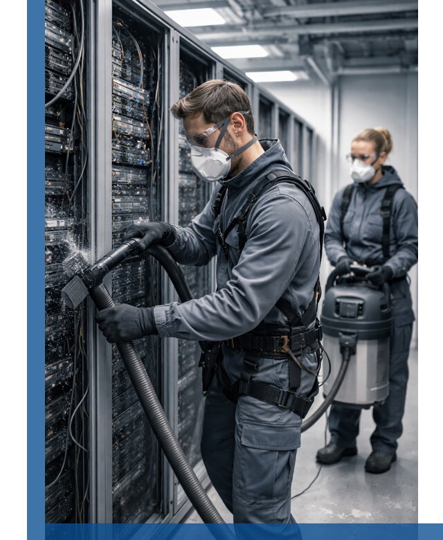 Обеспыливание серверной комнаты в Сасове, профессиональная очистка