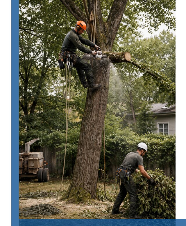 Кронирование деревьев в Сасове, безопасная высотная обрезка