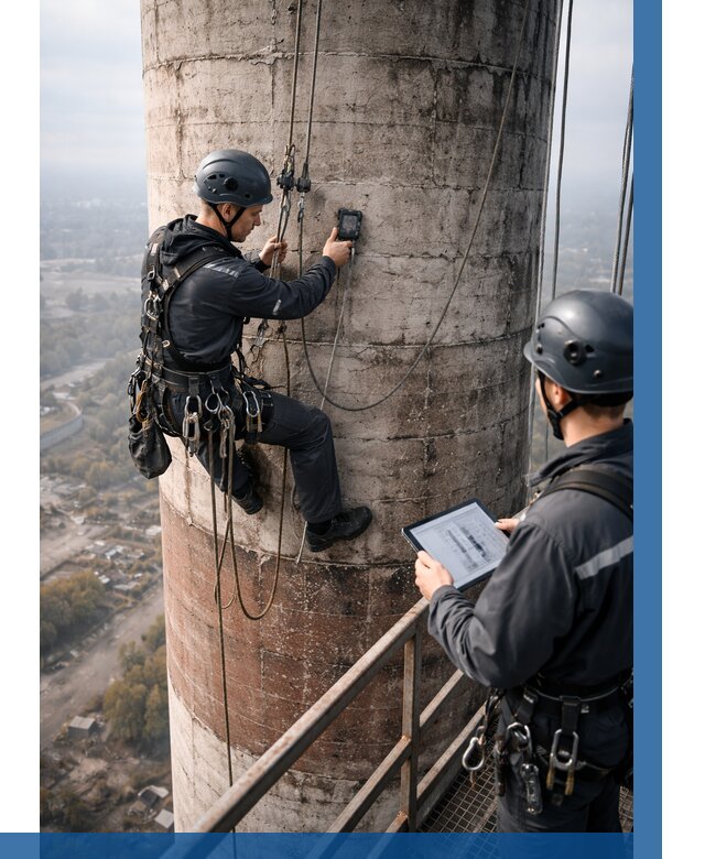 Обследование дымовой трубы в Сасове от 8084 р. | ВЫСОТНИК-Ссв